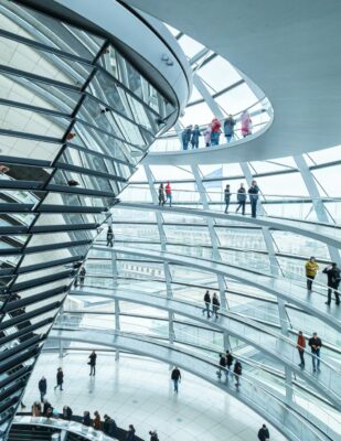 Innenseite Glaskuppel Reichstag